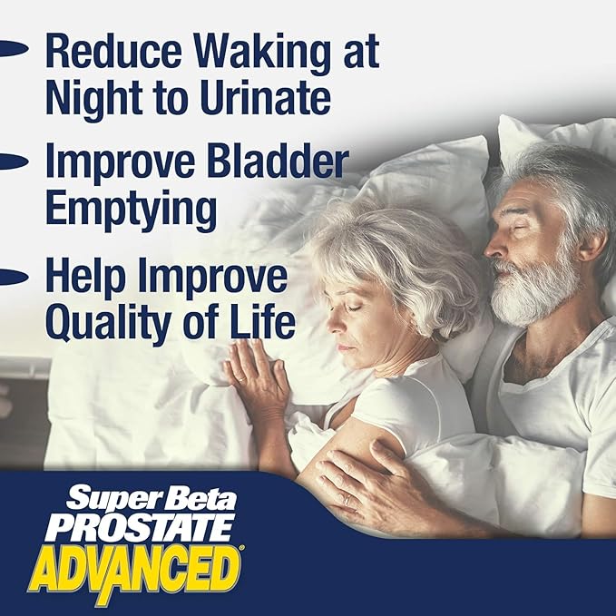 SUPER BETA PROSTATE Advanced Chewables - Prostate Support Supplement for Men's Health (120 Chews 2-Pack)