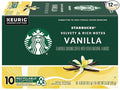 Starbucks Vanilla Flavored Coffee K-Cup Pods Light Roast Keurig Genuine K-Cup Pods 120 Count (Pack of 12 Boxes)