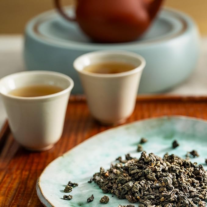 Rishi Tea Iron Goddess of Mercy Oolong Tea - Organic Caffeinated Loose Leaf Artisan Ball-Rolled Tawianese Oolong - 16 Ounces 50+ Servings