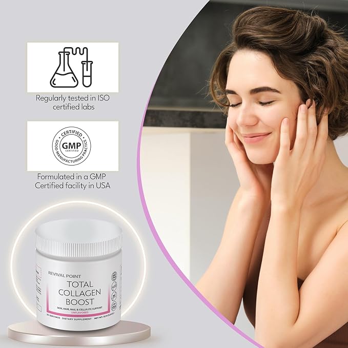 Total Collagen Boost with Verisol® Bioactive Collagen peptides Peptides Powder Hyaluronic Acid &amp Marine Collagen