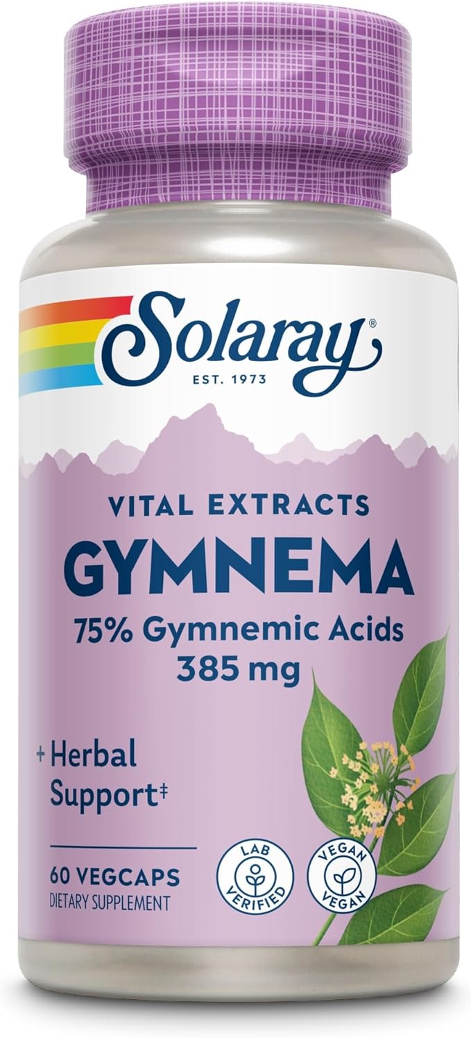 SOLARAY Guaranteed Potency Gymnema Leaf Extract | Veg Cap | 385mg | 60ct