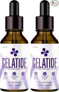 (2 Pack) Gelatide Drops – Advanced Gelatide Liquid Drops Health Support All Natural Ingredients Formula Daily Premium Maximum Strength Vitamin Health and Wellness 2 Bottles for 2 Months