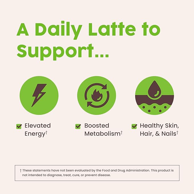 NativePath Matcha Latte Collagen Peptides with MCT Oil - 10g Grass-Fed Collagen &amp Organic Matcha for Energy &amp Focus - Keto No Gluten or Dairy (8.1 oz)
