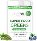 Teami Organic Super Greens Powder for Immunity &amp Digestion Non-GMO Greens Superfood Powder to Support Energy 16 superfood Ingredients Sugar-Free Veggie Powder for Juice &amp Smoothie 32 Servi
