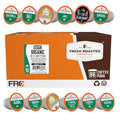 Fresh Roasted Coffee USDA Organic Variety Pack | 96 Pods for K Cup Brewers