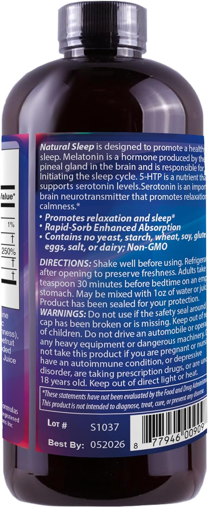 Liquid Natural Sleep Calming FML* 4 Fl Oz