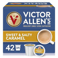 Victor Allen's Coffee Sweet and Salty Caramel Flavored Cappuccino Mix 42 Count Single Serve K-Cup Pods for Keurig K-Cup Brewers Brewers (Packaging May Vary)