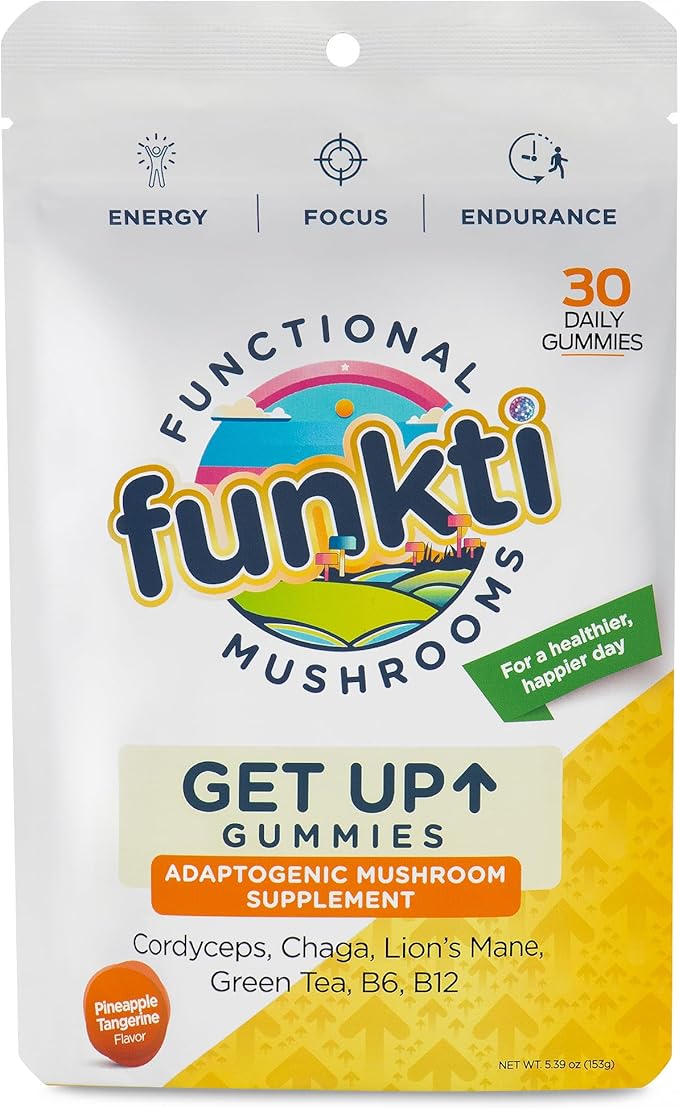 Get Up Mushroom Gummies for Focus &amp Get Down Gummies for Sleep Bundle 60ct