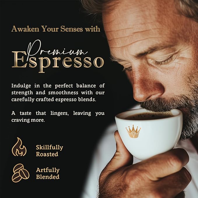 Ground Espresso Coffee – Organic Single Origin Medium Roast Bold &amp Smooth – 100% Arabica – Crafted for Espresso Machines – Furious Espresso by Coffea Flavor