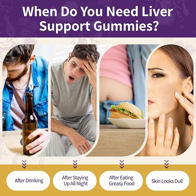 Milk Thistle Gummies with 2000MG Extract Liver Health Support Gummies Silymarin Milk Thistle Supplement with Artichoke Dandelion Turmeric Curcumin No Sugar for Adults Vegan 90 Count