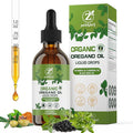 Oregano Oil Organic Drops - 80% Carvacrol Extra Strength &amp Undiluted - with Black Seed Oil Turmeric &amp Vitamin E - Oil of Oregano Supplement for Immune and Digestive Support - Vegan 2 Fl Oz