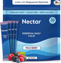 Nectar Calm Magnesium Glycinate Drink Mix - Sugar Free &amp Zero Calorie - with Organic Ashwagandha Vitamin D L-Theanine Hydrating Electrolytes - Relax Focus &amp Calm - Non-GMO (Berry 30 Sticks
