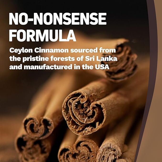 Herbtonics Pure Ceylon Cinnamon Capsules | Immune System Healthy Weight Management | Non-GMO Gluten Free | 1500 Mg - 120 Capsules