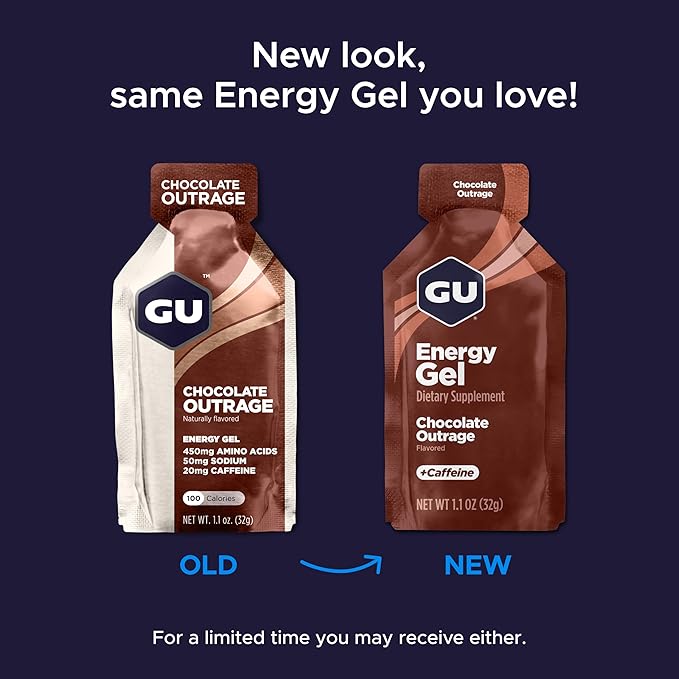 GU Energy Original Sports Nutrition Energy Gel Caramel Macchiato 24 Count Box