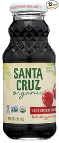 Santa Cruz Organic Tart Cherry Concentrate Juice USDA Organic Gluten Free &amp Non-GMO 8 Oz (Pack of 12)
