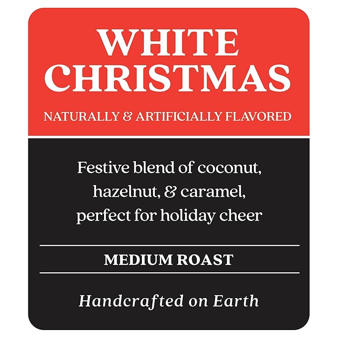 Copper Moon White Christmas Medium Roast Single Serve Coffee Pods for Keurig K Cup Brewers 36 Count