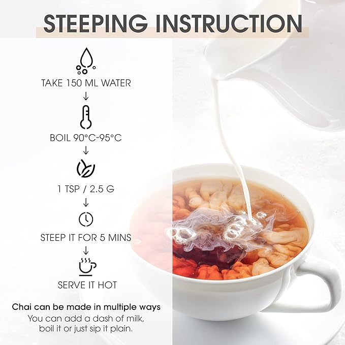 Teabox Bombay Cutting Chai | Inspired By The Bustling City | Blended With Natural Cardamom Ginger &amp Fennel 250 Grams
