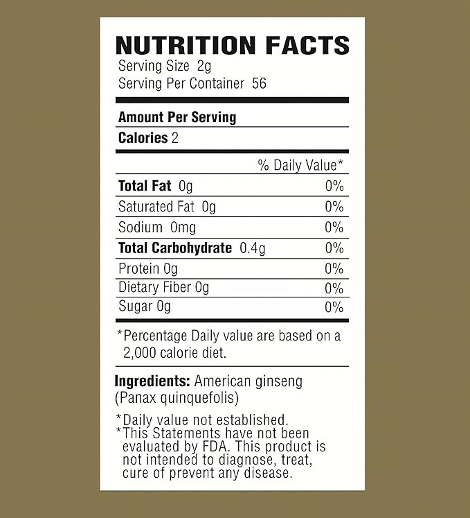 American Wisconsin Ginseng Slices — Improved Energy Performance &amp Mental Health for Men &amp Women (16 Oz)