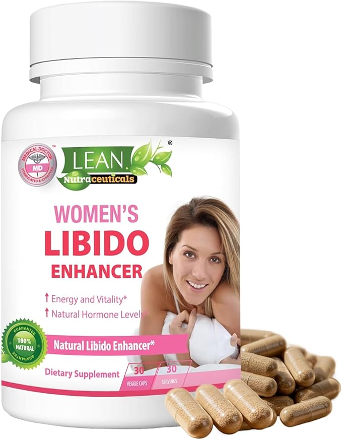 Libido Booster for Women Maca Root Fenugreek Seed Horny Goat Weed Tongkat Ali Female Energy Enhancer Hormone Harmony Balance Mood Support Menopause Panax Ginseng DHEA Supplement Pills 30 Capsules