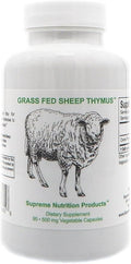 Supreme Nutrition Sheep Thymus - 100% Grass Fed and Finished in New Zealand 90 Capsules of Pure Ovine Thymus