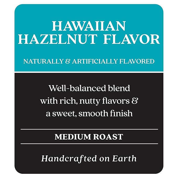 Copper Moon Hawaiian Hazelnut Coffee Pods for Keurig K-Cup Brewers 72 Count
