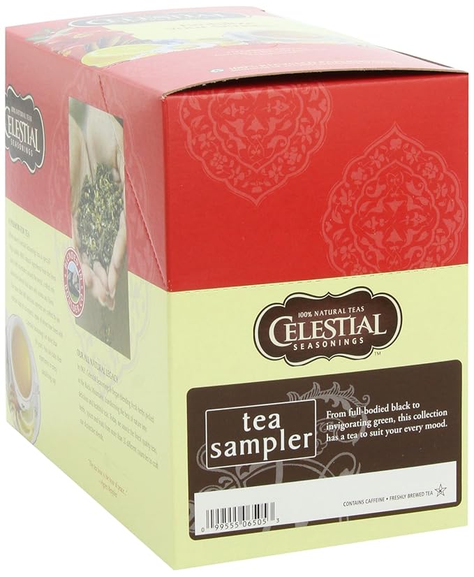 Celestial Seasonings Tea Sampler Keurig Single-Serve K-Cup Pods Variety Pack 22 Count