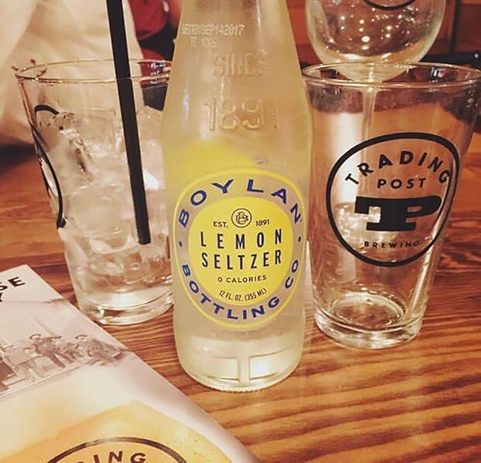 Boylan Lemon Seltzer 12 fl oz (24 Glass Bottles)