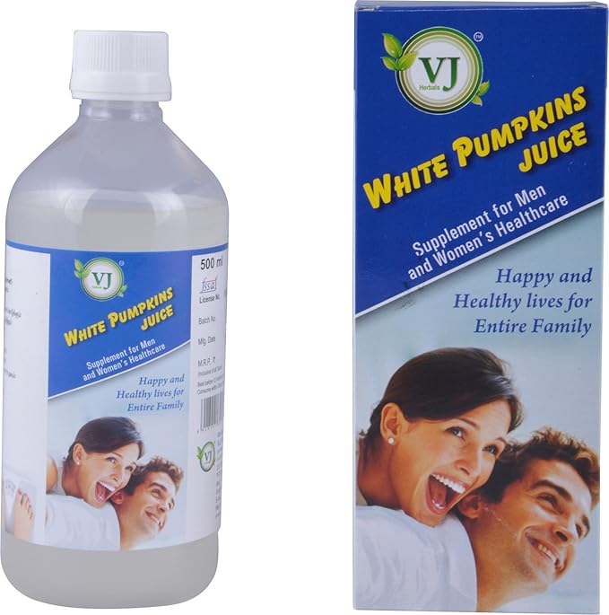 V.J.Herbals White Pumpkin Juice (White Color 500 ml)