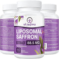 Liposomal Saffron Supplements 88.5 mg Maximum Absorption 100% Pure Saffron Extract Capsules for Mood Energy Vision &amp Focus - 60 Vegan Capsules