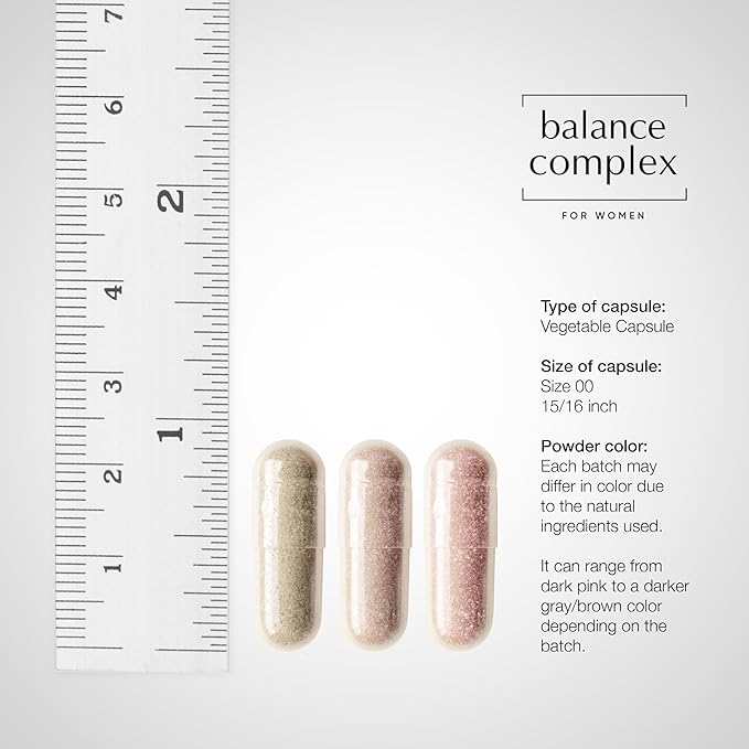 Balance Complex 17-in-1 Vaginal Health 100 Billion Probiotics for Women pH Balance with Cranberry &amp D-Mannose | Promote Urinary Tract Health for Vaginal Odor &amp Vaginal Flora 60 Capsules
