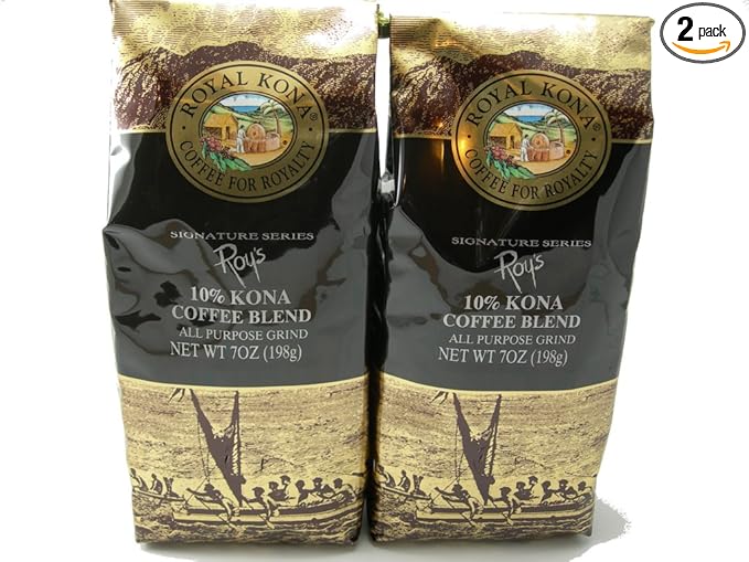 Royal Kona Coffee Roy's Signature Series - Value Twin Pack (All Purpose Grind) - 14 oz