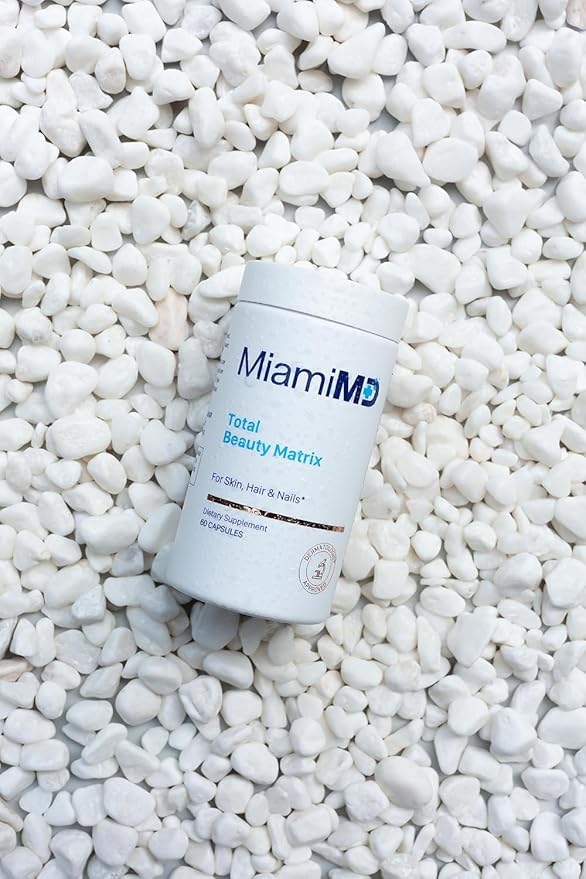 MiamiMD Total Beauty Matrix Collagen Supplements for Women - Collagen Capsules with Vitamin C for Hair Skin and Nails - Cruelty Free - (60 Capsules) - 6 Pack