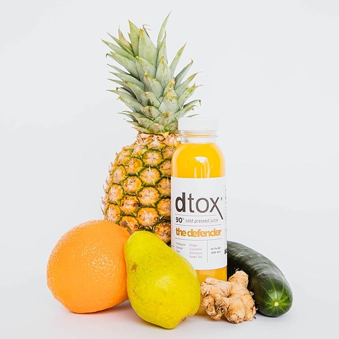 The dtox box by Dtox Juice – 3 Day Cold Pressed Juice Cleanse (18 Bottles)