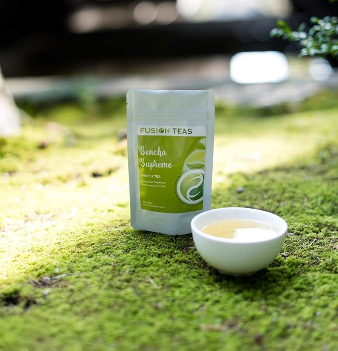 Sencha Supreme (Steamed) Green Tea - Pure Japanese Loose Leaf Tea - 1 Pound (16oz) Pouch
