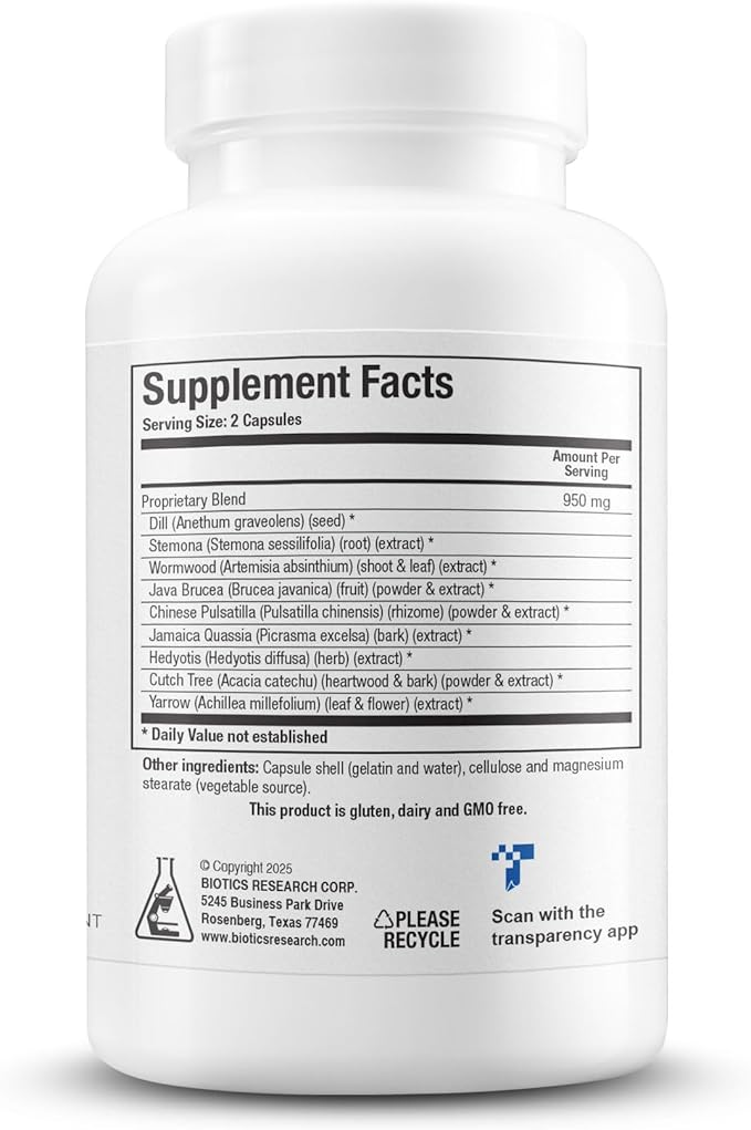 Biotics Research Dysbiocide Synergistic Botanical Blend Supports Normal Gut Health for Women &amp Men - Digestive Health Supplement - Supports Balanced Gut microbiome - 120 Capsules