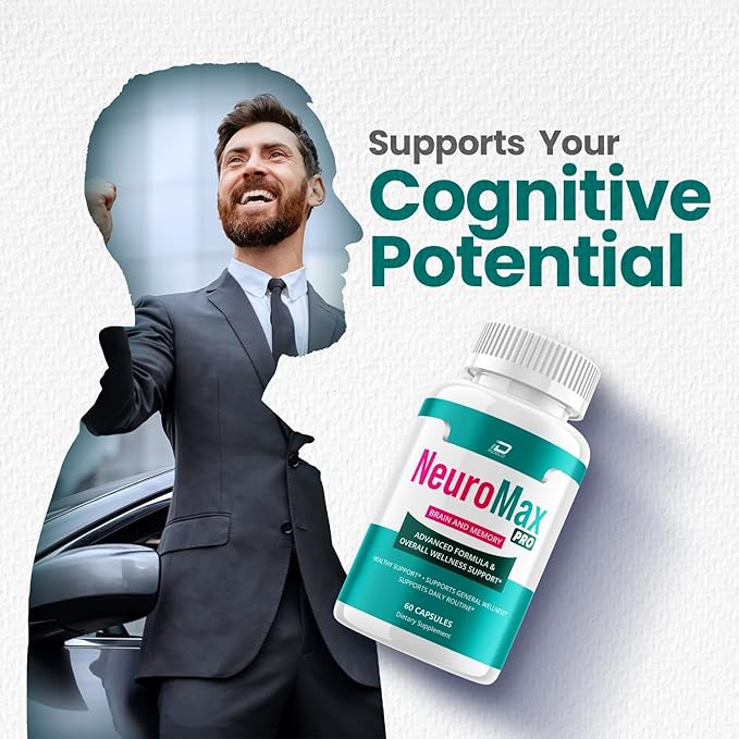 NeuroMax Pro Supplement Capsules – Neuro Max Pro All-Natural Maximum Strength Formula Focus Memory Support and Reviews (1 Pack – 60 Capsules)