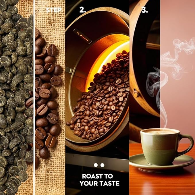Current Crop Roasting Shop Bali Hai Organic Decaf Coffee Beans – Unroasted Green Coffee – Swiss Water Process – Indonesia Blend – Smooth &amp Balanced with Cocoa &amp Marshmallow Notes - 5 Pound Bag