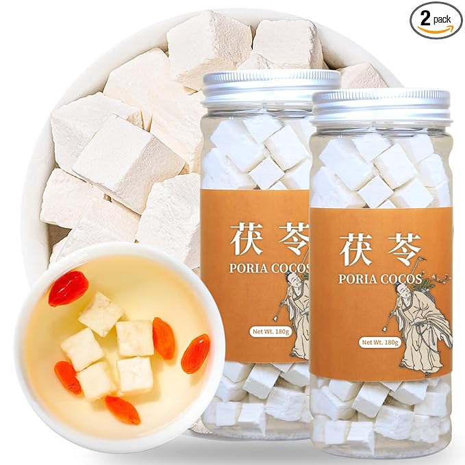 Wanhua Hall Poria Cocos Fu Ling Premium Poria Cocos Fungus Sulfur Free 茯苓 茯苓粒 12.7oz/ 360g 백복령