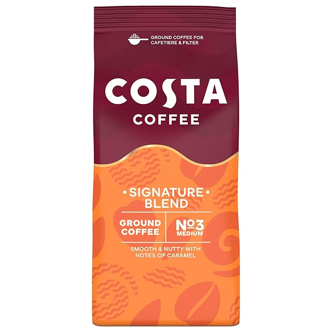Costa Coffee Mocha Italia Signature Blend Ground for Cafetiere &amp Filter 200g