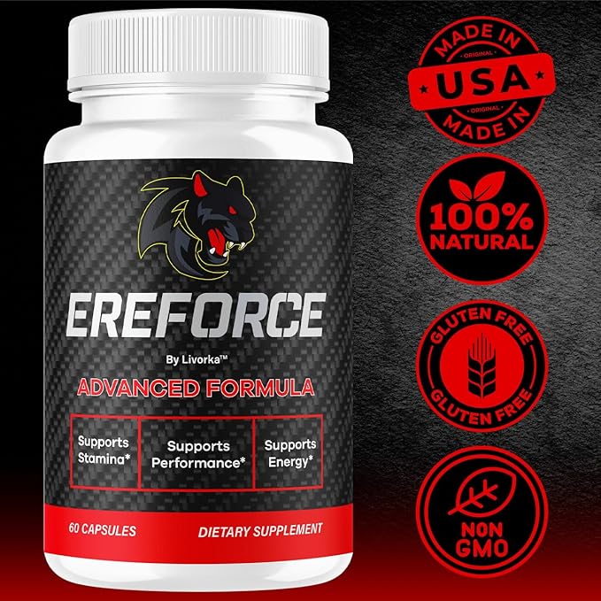 (3 Pack) Ereforce - Ereforce Capsules Advanced Daily Formula Premium All Natural Ingredients- Maximum Strength EreforcePills Support Reviews for Overall Health and Wellness 180 Capsules for 3 Months