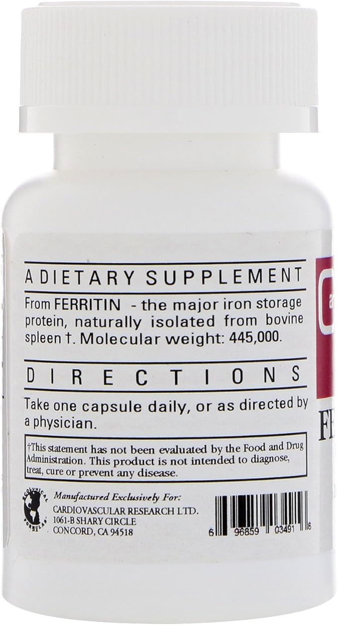 Cardiovascular Research Ferritin Capsules 60 Count