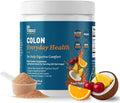 Dr. Tobias Colon Everyday Health - Gut Health for Women &amp Men - Psyllium Fiber Powder Drink with 4g Psyllium Husk Powder per Serving Vegan Gluten Free Non-GMO Fruit Punch 60 Servings