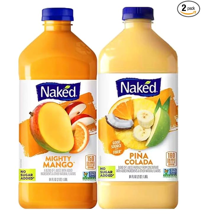 Mighty Mango and Pina Colada Fruit Smoothie. Two Bottle 64 oz. each.
