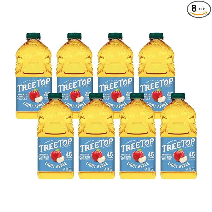 Tree Top Light Apple Beverage 64 Fl Oz (Pack of 8)