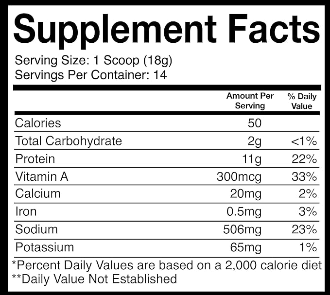 Giant Sports Bone Broth Collagen Plus Greens | Organic Super Greens Powder + Delicious Collagen Protein Powder Mix | Paleo and Keto Friendly | Natural Chicken Flavor 14 Servings