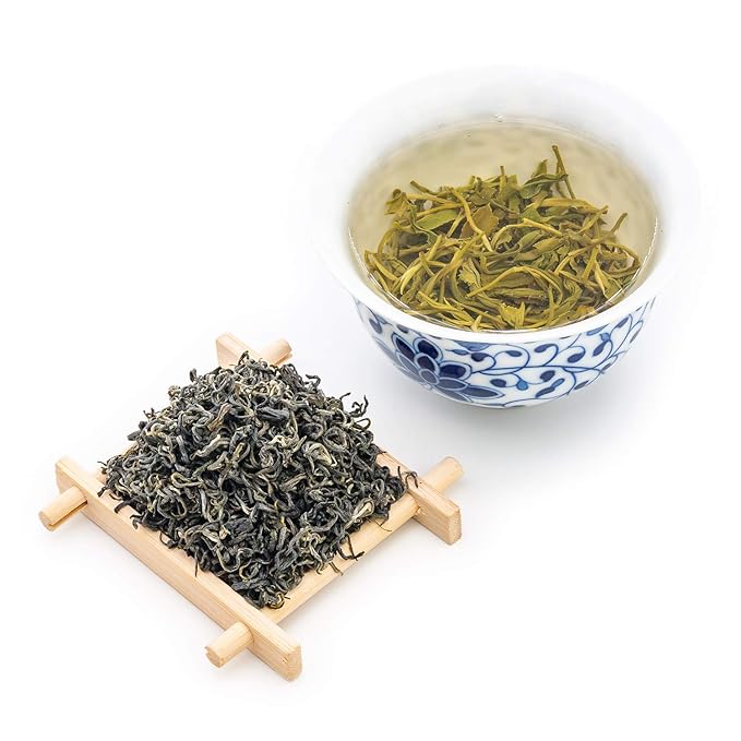 oriarmcha 2025 Dongting Bi Luo Chun Green Tea Loose Leaf - Suzhou Pi Lo Chun Chinese Green Tea Leaves - 900g (2×450g Ziplock Resealable Bags)