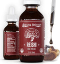 Hodgins Harvest Organic Reishi Mushroom Fruiting Body Extract Tincture - Extra Concentrated Dual Extract Supplement - Supports Heart Health &amp Wellness - USDA Organic Mushrooms - 2 oz