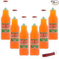 Nehi Orange Soda | Real Cane Sugar | Caffeine Free | Throwback Retro Bottle | 12 oz Glass Bottles with Crazy Soda Pop Bottle Opener (6 Pack)