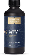Quicksilver Scientific Glutathione Complex - Superior Absorption Antioxidant Supplement with Liquid Glutathione &amp Milk Thistle - Vitamin B Complex - Supplement for Daily Use (3.38 fl oz)
