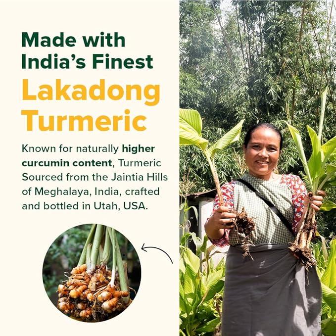 VAHDAM Turmeric Curcumin 2000mg (500mg Curcuminoids) with Boswellia &amp Piperine for Fast Absorption | Supports Joint Health and Mobility | 90 Capsules (Pack of 2)